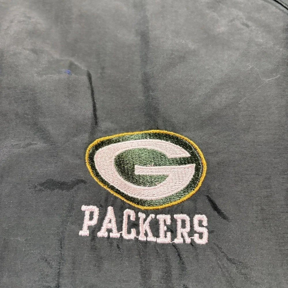 Vtg Green Bay Packers Jacket Medium NFL Football Logo Athletic‎ 90s Windbreaker